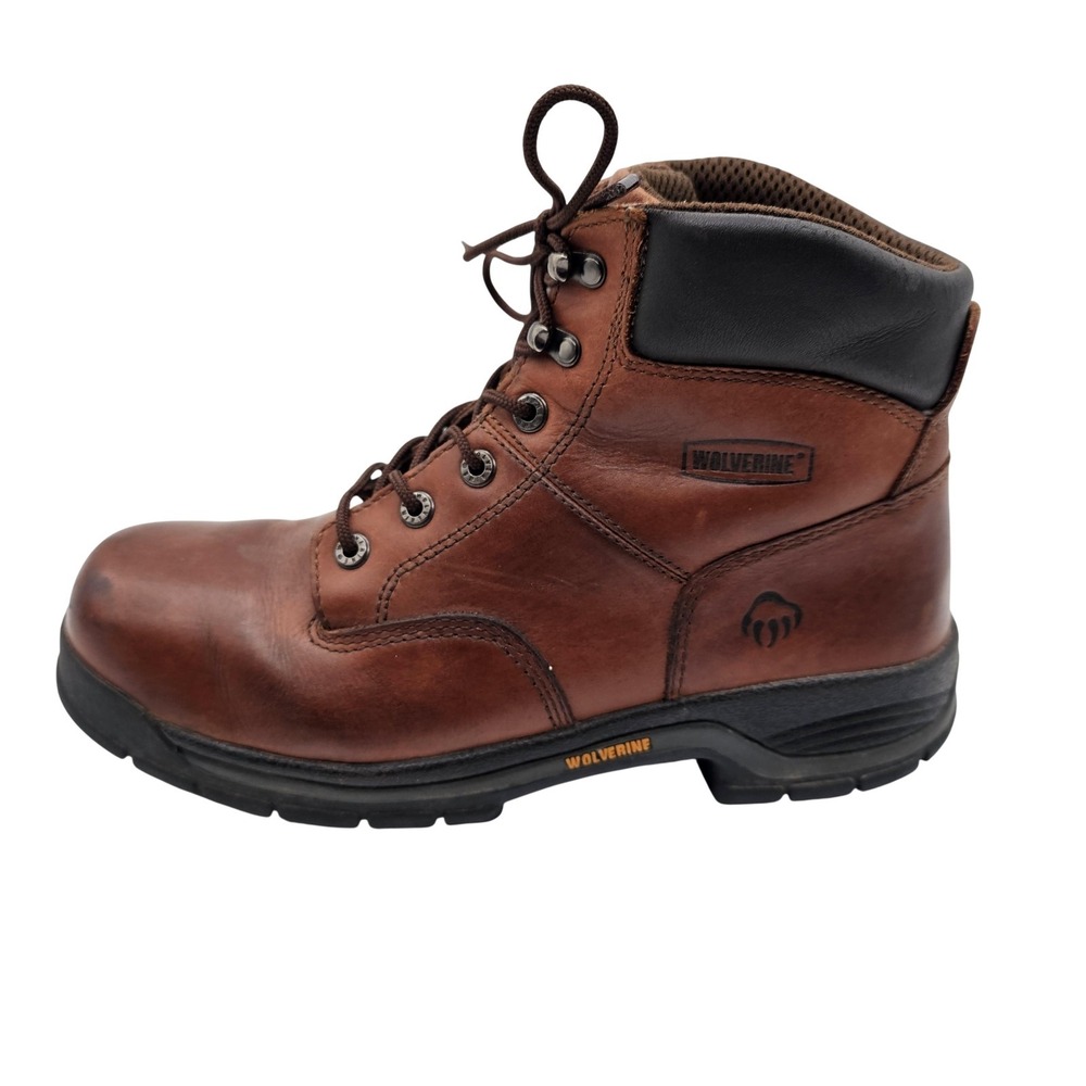 Wolverine Work Boots Mens Size 10 Brown Leather Combat Ankle W04906 Lace Up
